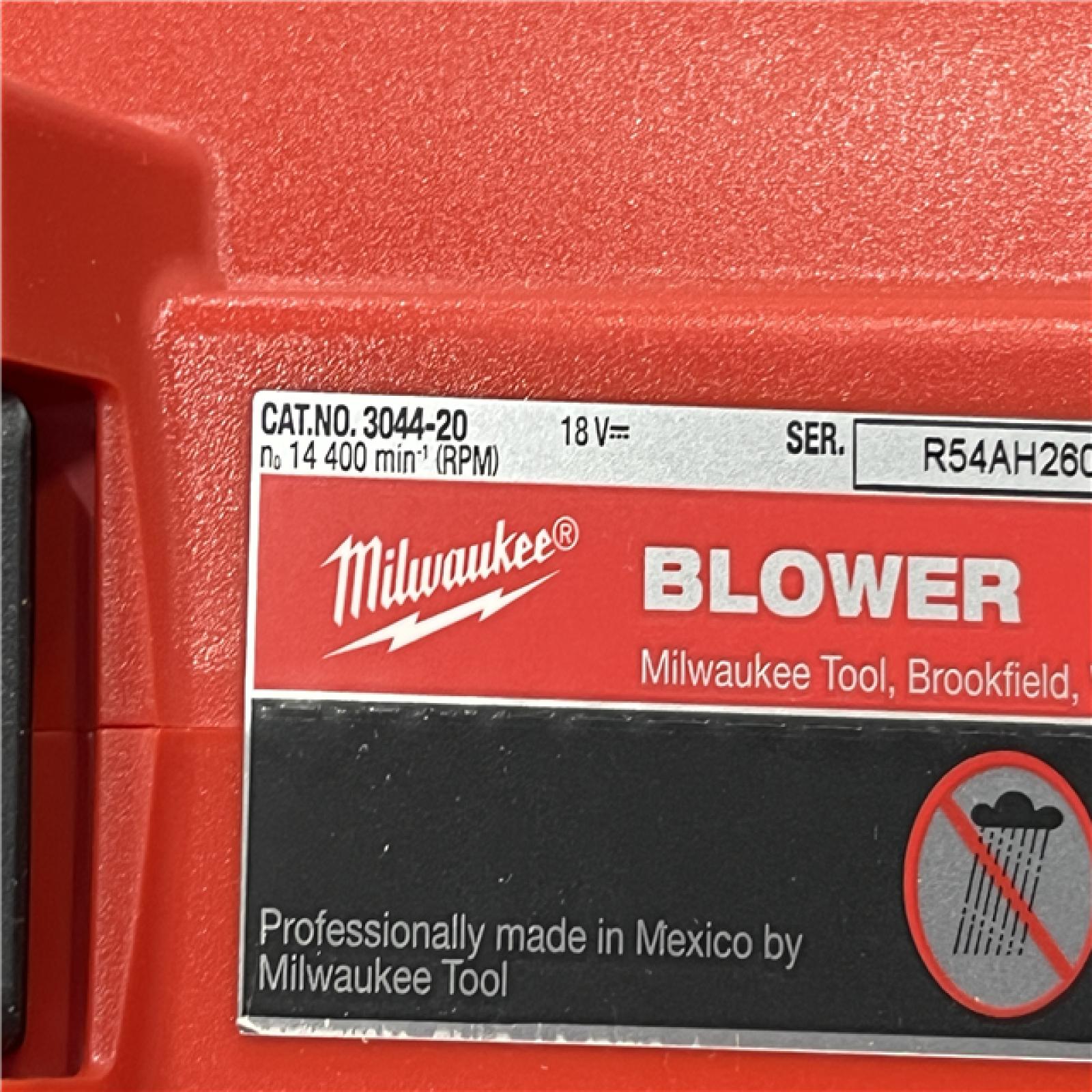 AS-IS Milwaukee Brushless 120 MPH 450 CFM 18V Cordless Handheld Battery Powered Leaf Blower (Tool-Only)