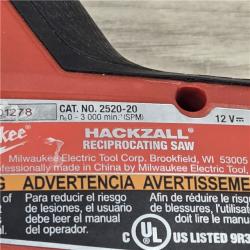 AS-IS Milwaukee 2520-20 12V M12 FUEL HACKZALL Cordless Reciprocating Saw (Tool Only)