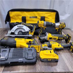 20-Volt XR Lithium-Ion 6-Tool Cordless Combo Kit with (2) 5.0 Ah Battery Packs and Charger