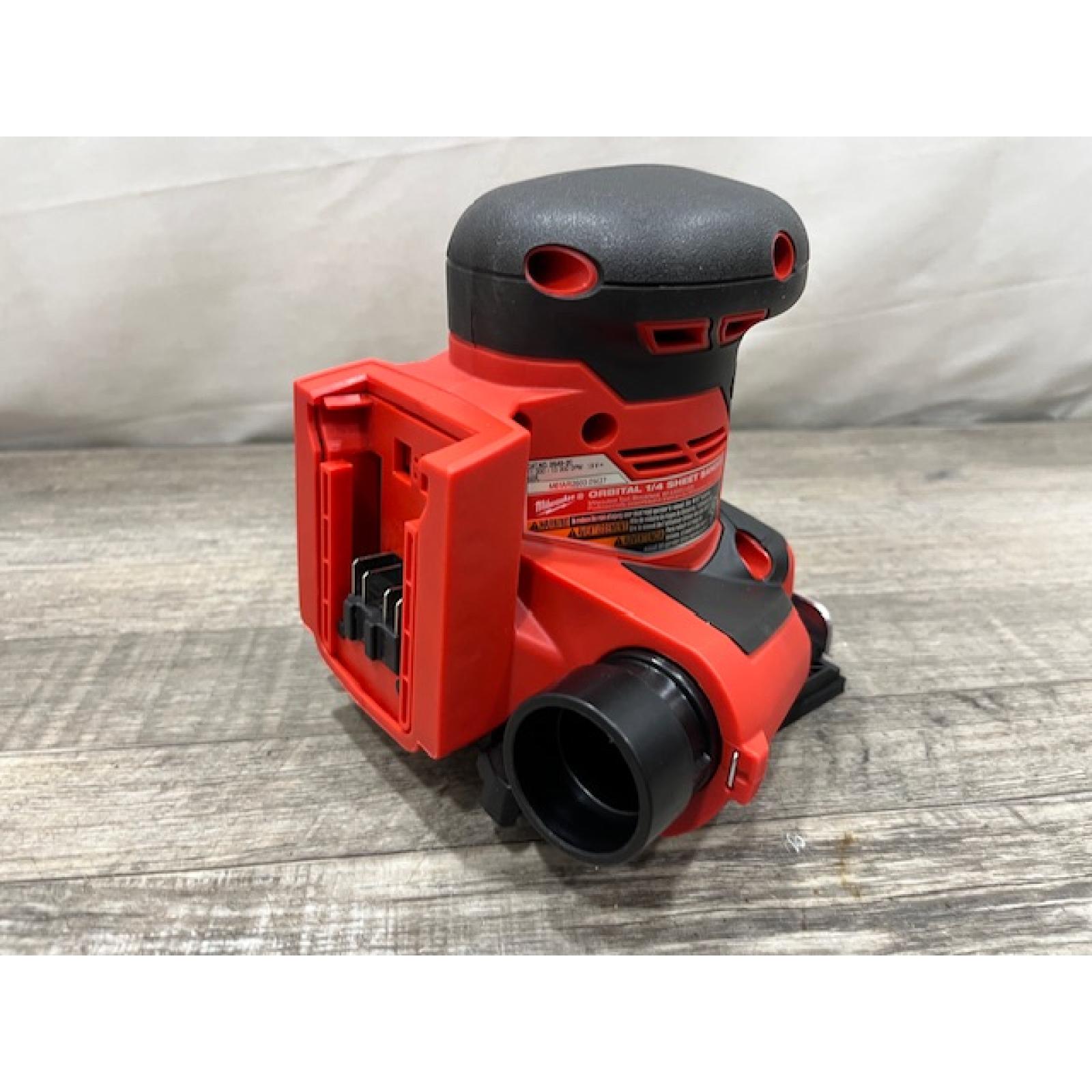 AS-IS Milwaukee 18V Lithium-Ion Cordless 1/4 in. Sheet Sander (Tool-Only)