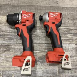 AS-IS Milwaukee 18V Lithium-Ion Brushless Cordless Compact Drill/Impact Combo Kit