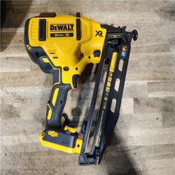 HOUSTON LOCATION - AS-IS DEWALT 20V MAX XR 16-Gauge Electric Cordless Angled Finishing Nailer Kit