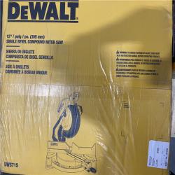 NEW- DeWalt 15 Amp Corded 12 in. Single Bevel Compound Miter Saw