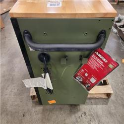Phoenix LIKE NEW Husky Standard-Duty 52 in. W 10-Drawer Matte Army Green Mobile Workbench Cabinet with Solid Wood Top
