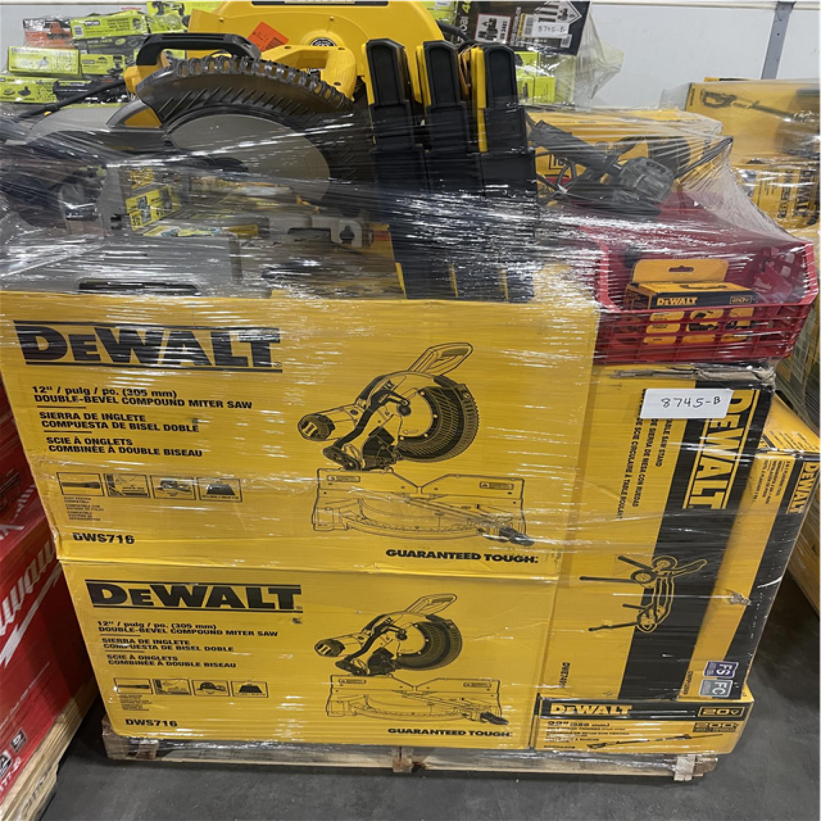 Atlanta Location As-Is Power Tools Partial Truckload (8 Pallets) 8745-B