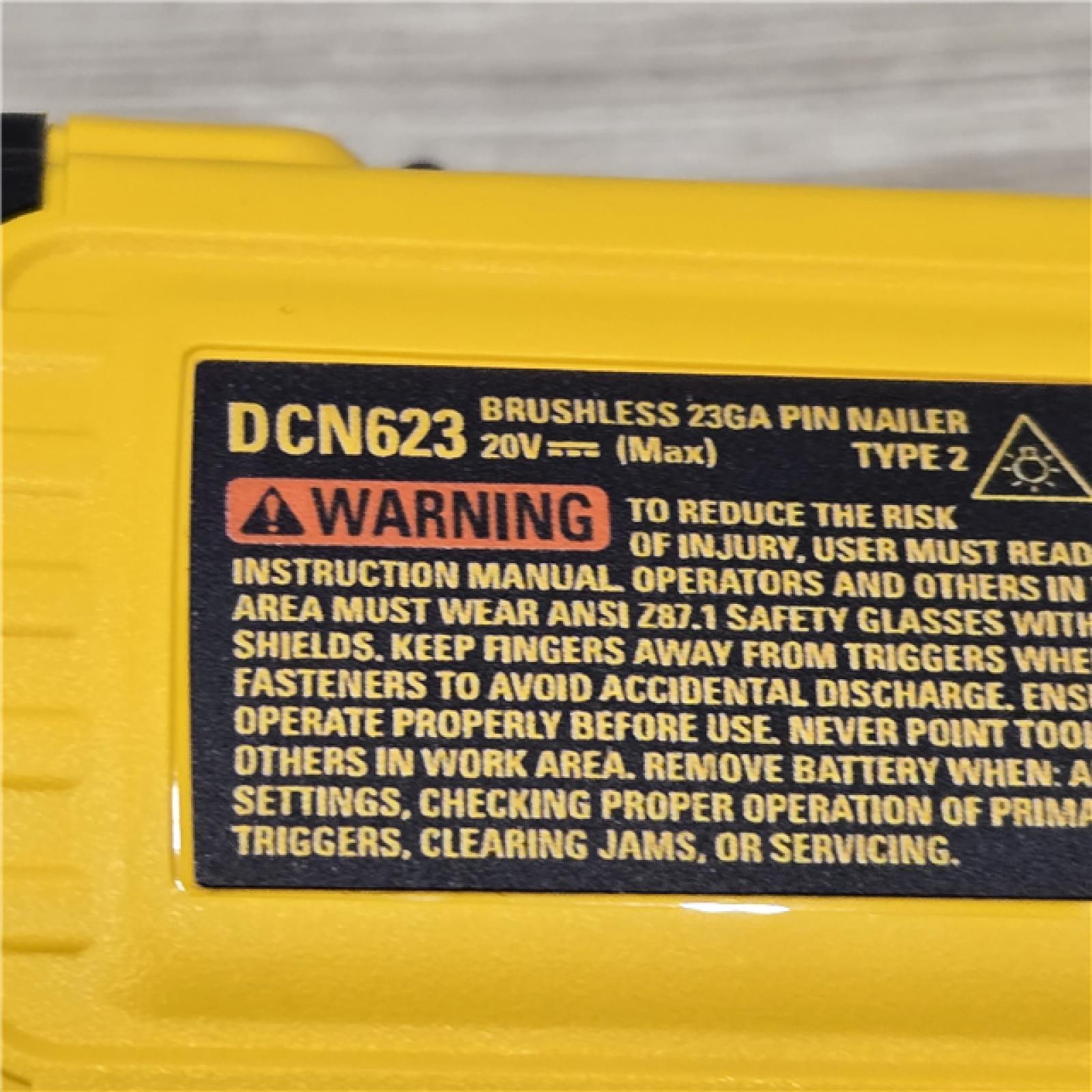 AS-IS DeWalt DCN623D1 20V MAX Atomic Compact Cordless Pin Nailer Kit