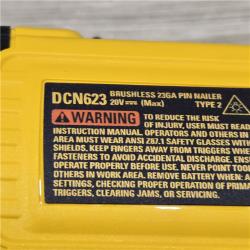 AS-IS DeWalt DCN623D1 20V MAX Atomic Compact Cordless Pin Nailer Kit