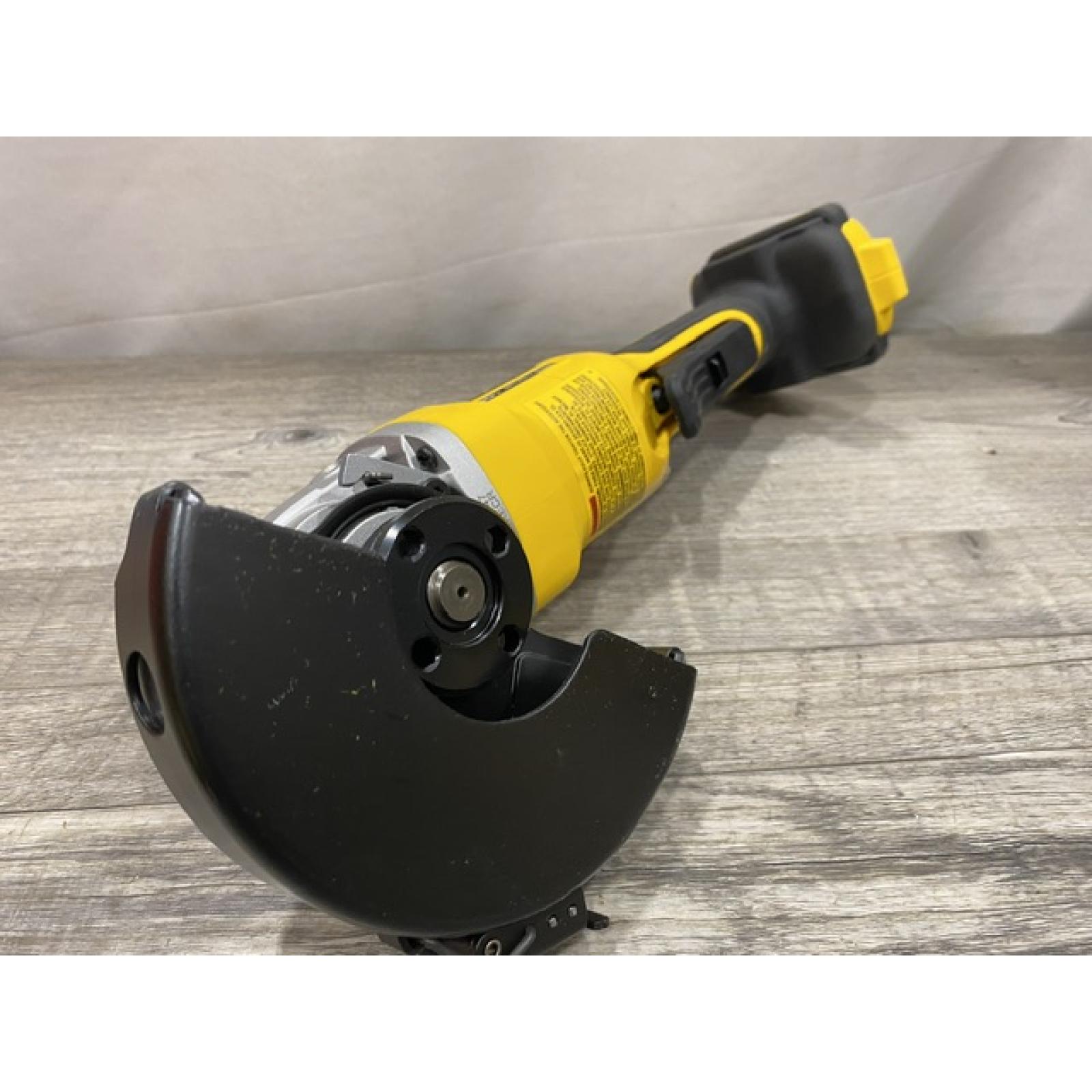 AS-IS DEWALT 20V MAX Cordless Brushless 4-1/2 in. Angle Grinder with Paddle Switch (Tool Only)