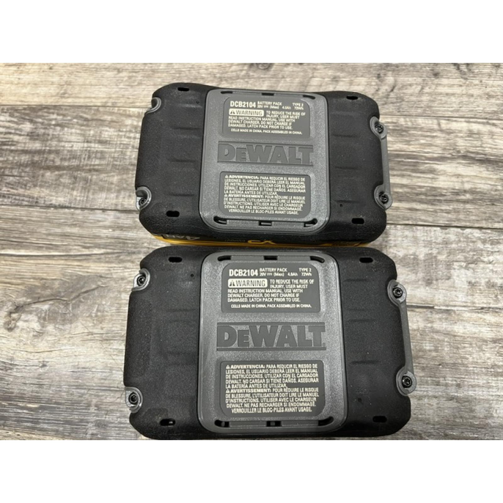 AS-IS DEWALT 20V MAX XR Lithium-Ion 4.0 Ah Battery Packs (2-Pack)