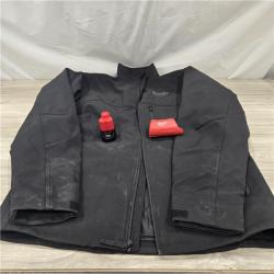 AS-IS Milwaukee Men's Black Large M12 Heated TOUGHSHELL Jacket