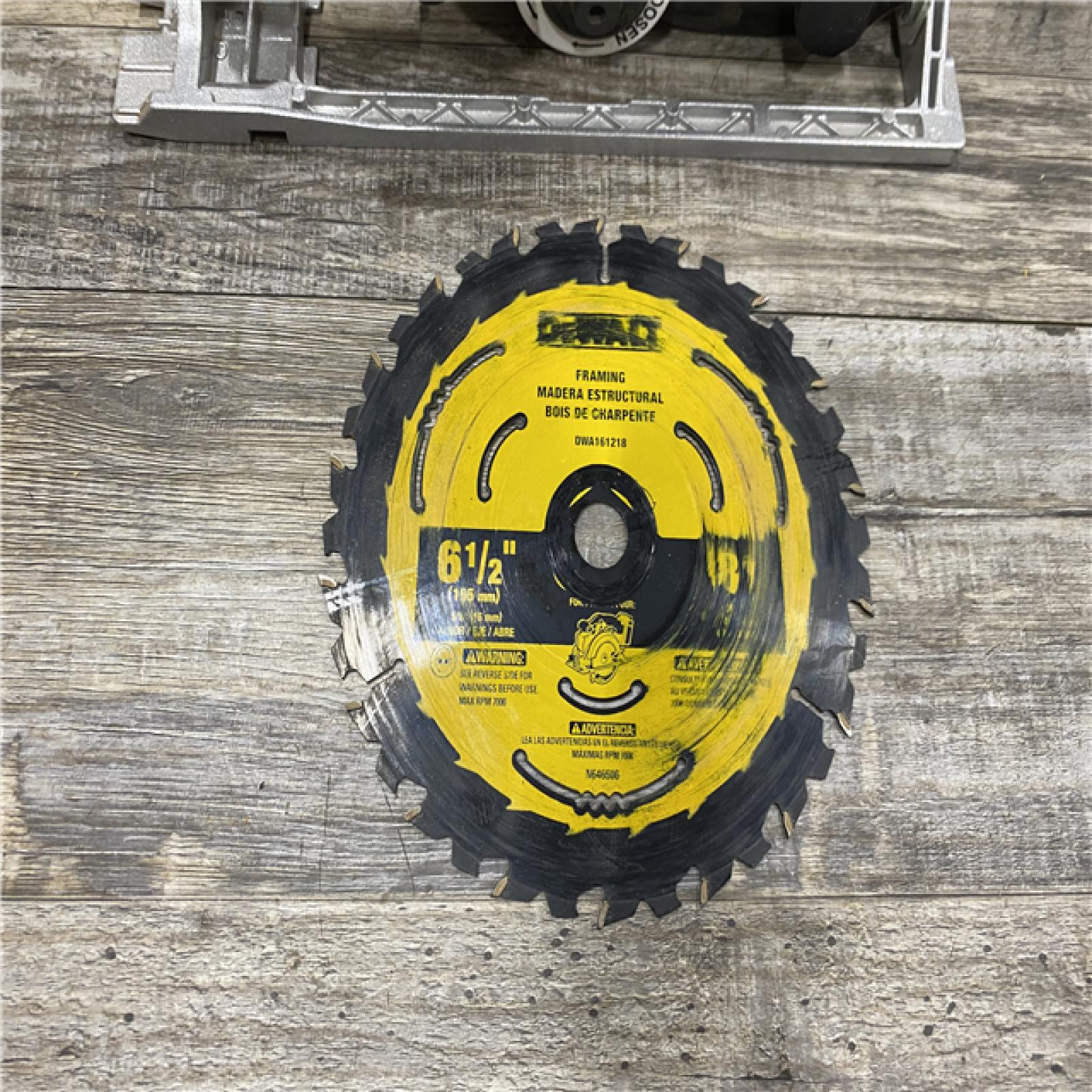 AS-IS DEWALT 20-Volt MAX Lithium-Ion Cordless 6-1/2 in. Circular Saw (Tool-Only)