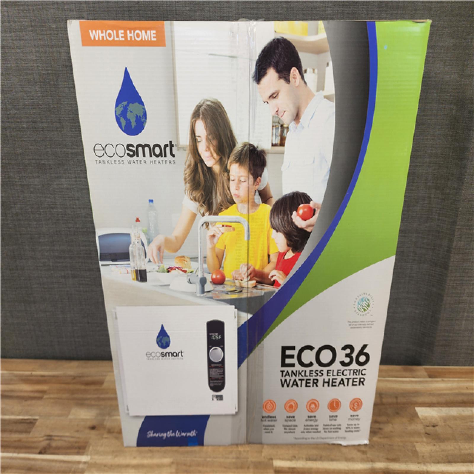 HOUSTON LOCATION - AS-IS (NEW) ECO36 TANKLESS ELECTRIC WATER HEATER