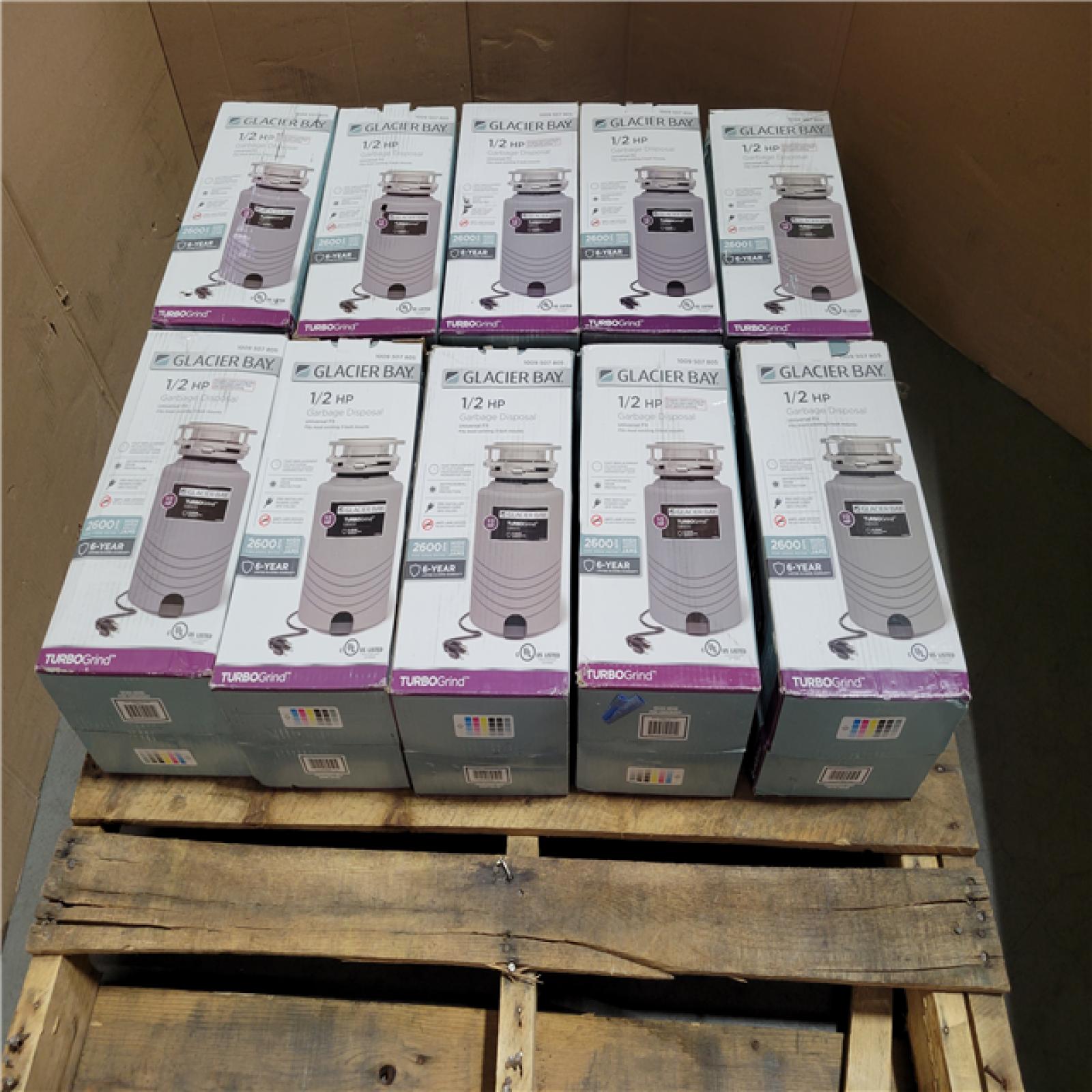 California NEW Glacier Bay Garbage Disosal (10 pieces)