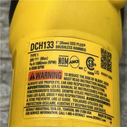 AS-IS DEWALT 20V MAX Cordless Brushless 1 in. SDS Plus D-Handle Concrete and Masonry Rotary Hammer (Tool Only)