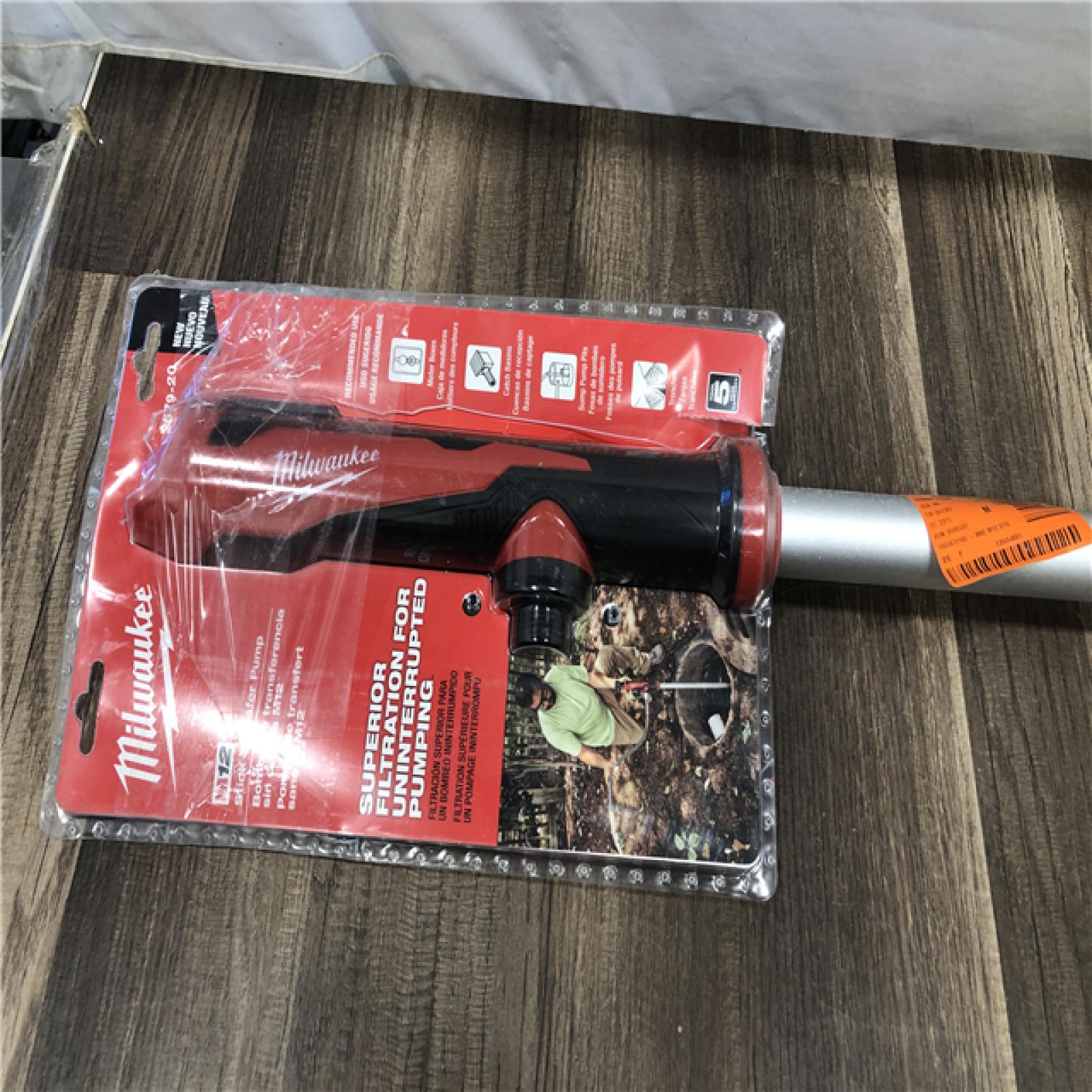 AS-IS Milwaukee 12-Volt Lithium-Ion Cordless 9 GPM 0 hp. Submersible Stick Water Transfer Pump (Tool Only)