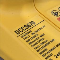 AS-IS DEWALT FLEXVOLT 60V MAX 16in. Cordless Chainsaw Kit