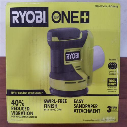 California NEW Ryobi One+ 18V 5 Random Orbit Sander (Tool Only)