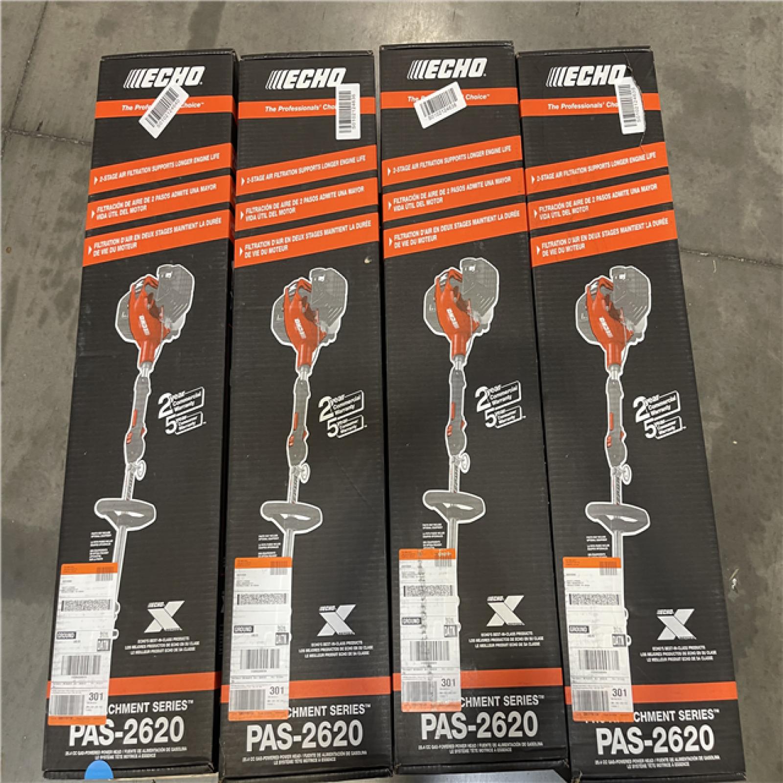 DALLAS LOCATION- NEW!- ECHO 25.4 cc Gas 2-Stroke X Series Attachment Capable Power Head (POWER HEAD ONLY LOT OF 4)