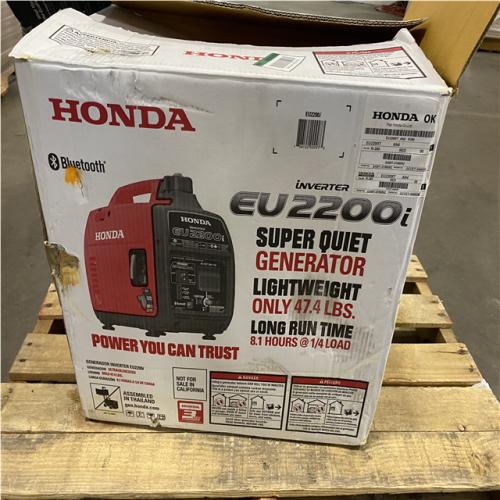 Dallas Location - As-Is Honda 2 200-Watt/1 800-Watt Recoil Start Gasoline Powered Inverter Generator