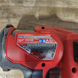 HOUSTON LOCATION - AS - IS Milwaukee FUEL 18-Volt Lithium-Ion Brushless Cordless 18-Gauge 1/4 in. Narrow Crown Stapler (Tool-Only)
