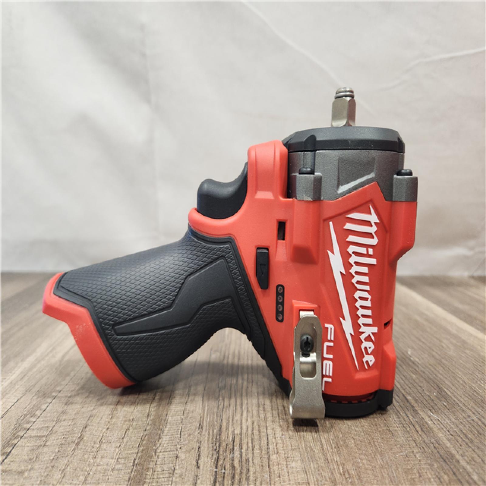 AS-IS- Milwaukee M12 FUEL M12 3/8 in. Cordless Brushless High Torque Impact Wrench (Tool-Only)