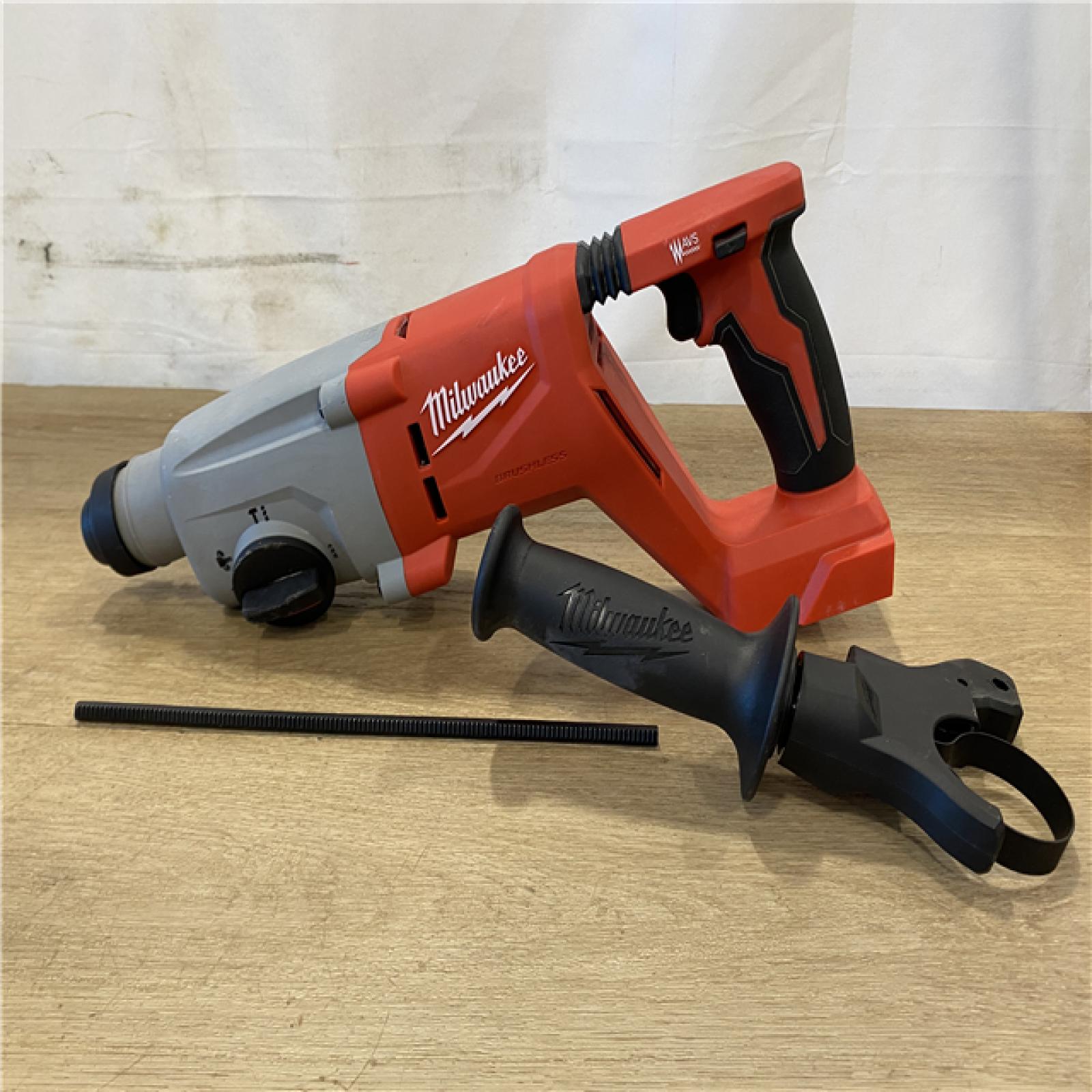 AS-IS Milwaukee 18V Lithium-Ion Brushless Cordless 1 in. SDS-Plus D-Handle Rotary Hammer (Tool-Only)