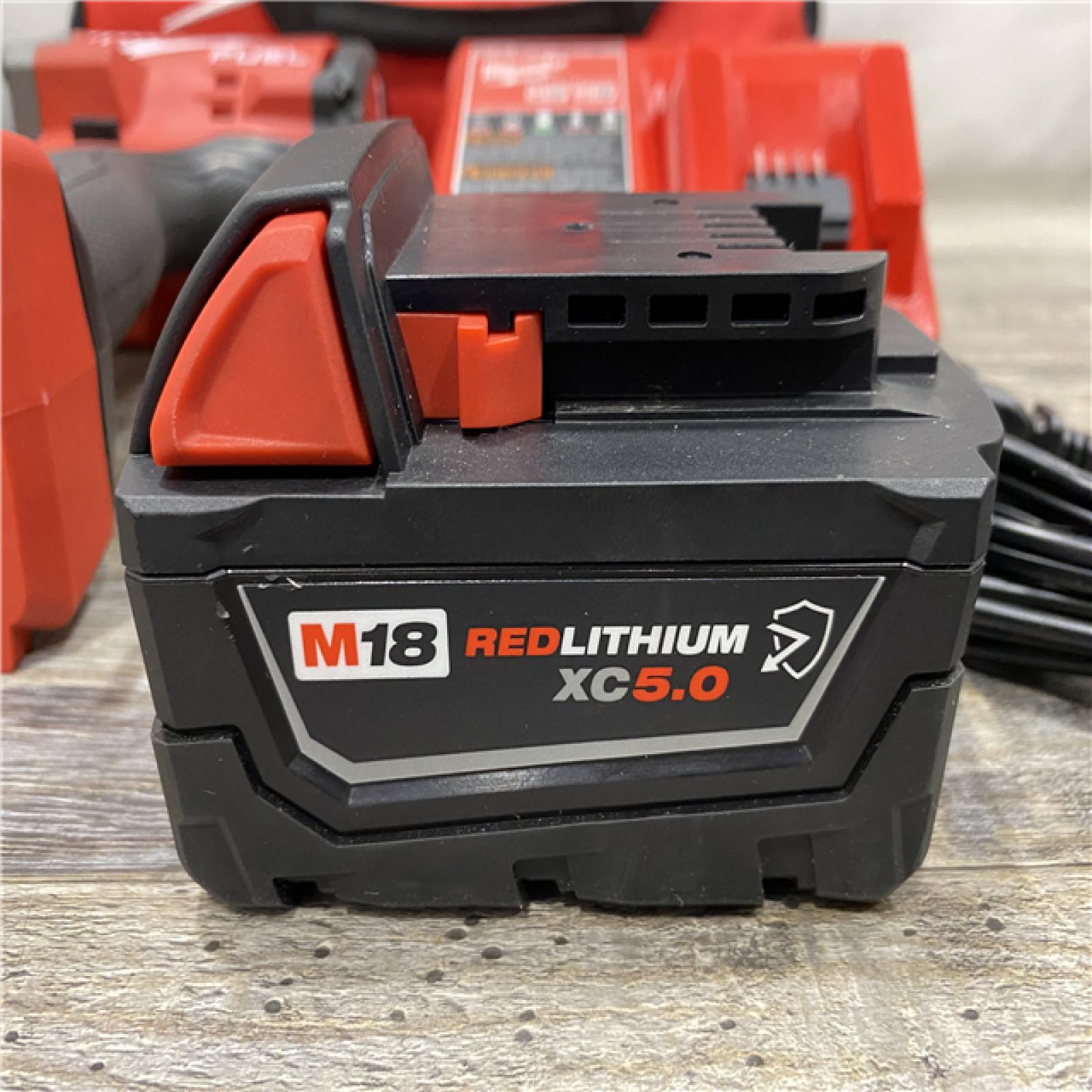 AS-IS Milwaukee FUEL 18V Lithium-Ion Brushless Cordless 1/2 in. Impact Wrench w/Friction Ring Kit