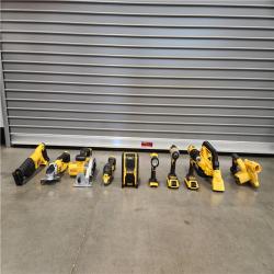 AS-IS- DEWALT 20-Volt Max Lithium-Ion 10-Tool Cordless Combo Kit with Two 2.0 Ah Batteries, Charger and 2 Bags