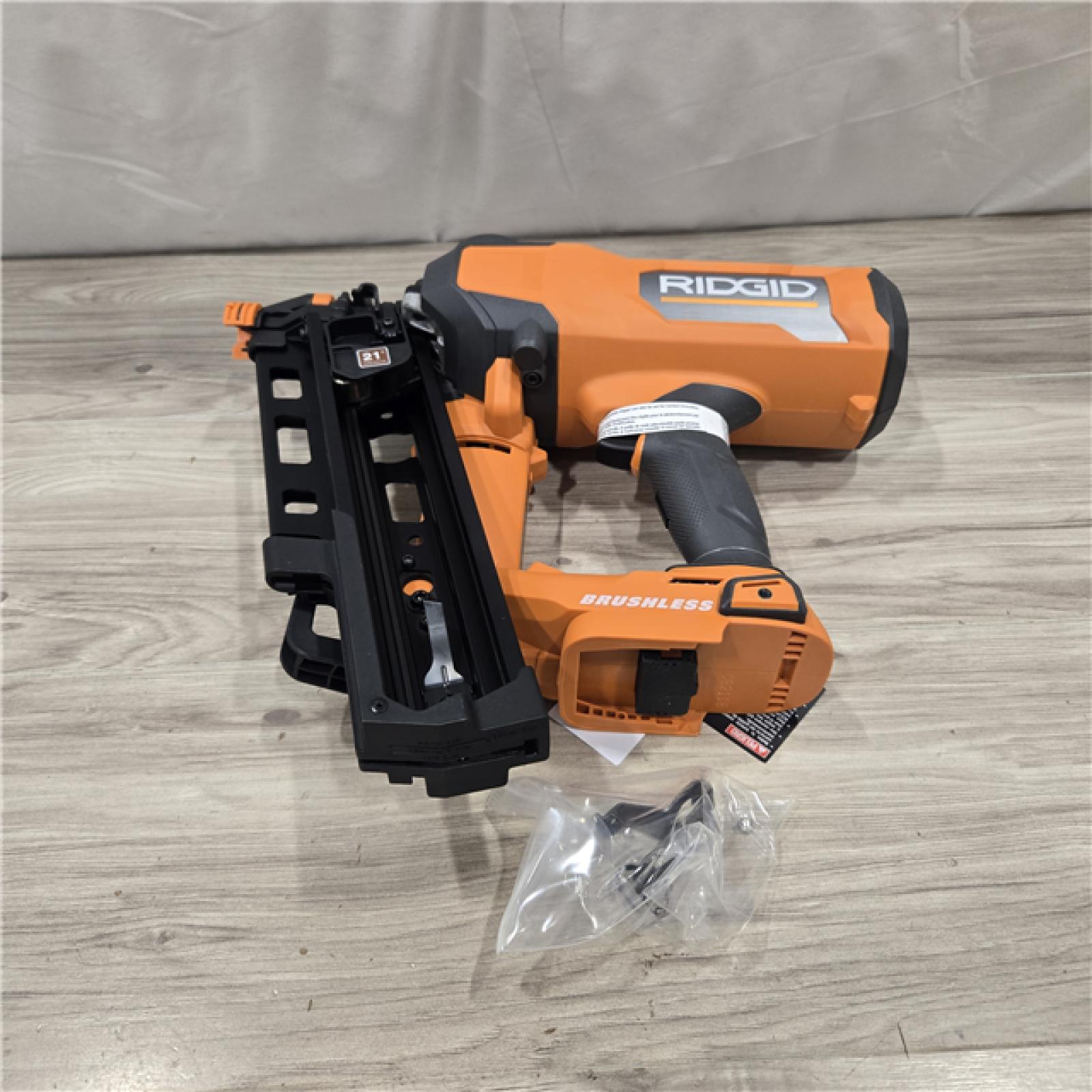 AS-IS RIDGID 18V Brushless Cordless 21° 3-1/2 in. Framing Nailer (Tool Only)