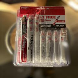 NEW! - Milwaukee SAWZALL Metal Cutting Bi-Metal Reciprocating Blade Set W/ 9 in. 8 TPI NITRUS TORCH Blade (17 Piece) - 10 UNITS