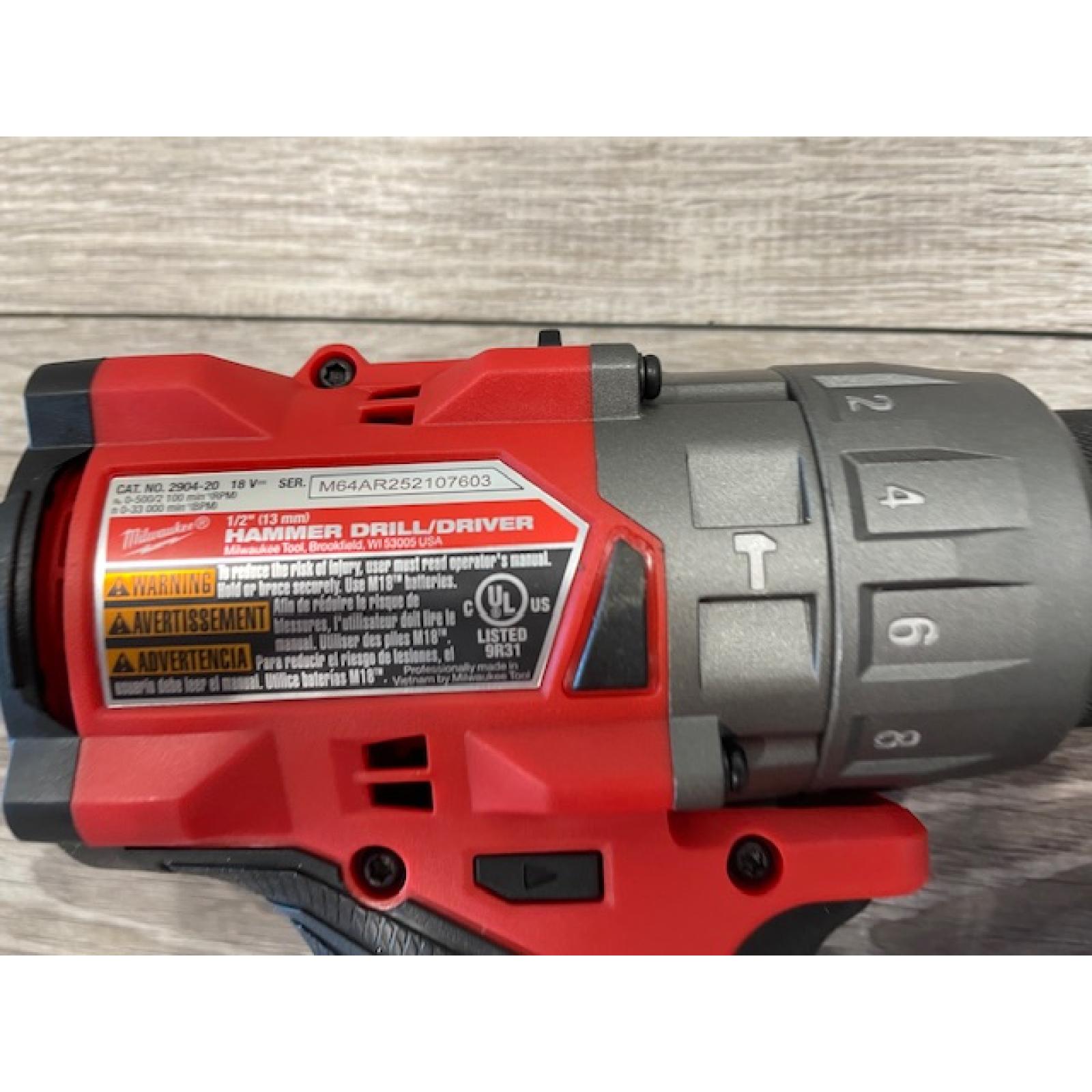 AS-IS Milwaukee FUEL 18V Lithium-Ion Brushless Cordless Hammer Drill and Impact Driver Combo Kit