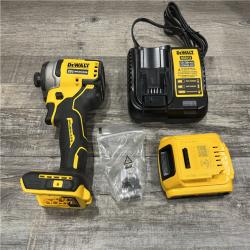 AS-IS DEWALT Atomic 20V Max Lithium-Ion Brushless Cordless Compact 1/4 in. Impact Driver Kit