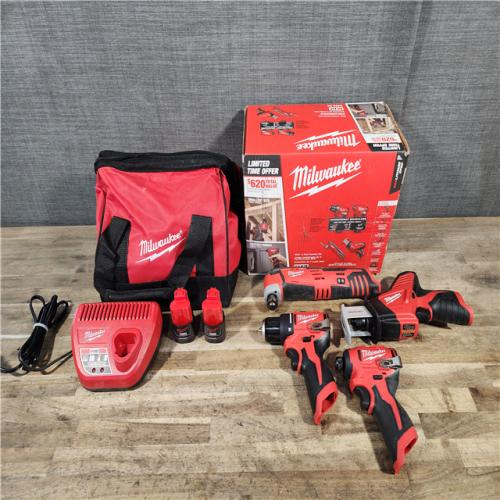 HOUSTON LOCATION - AS-IS Milwaukee 12V Lithium-Ion Brushless Cordless Subcompact Drill and Impact Driver Kit