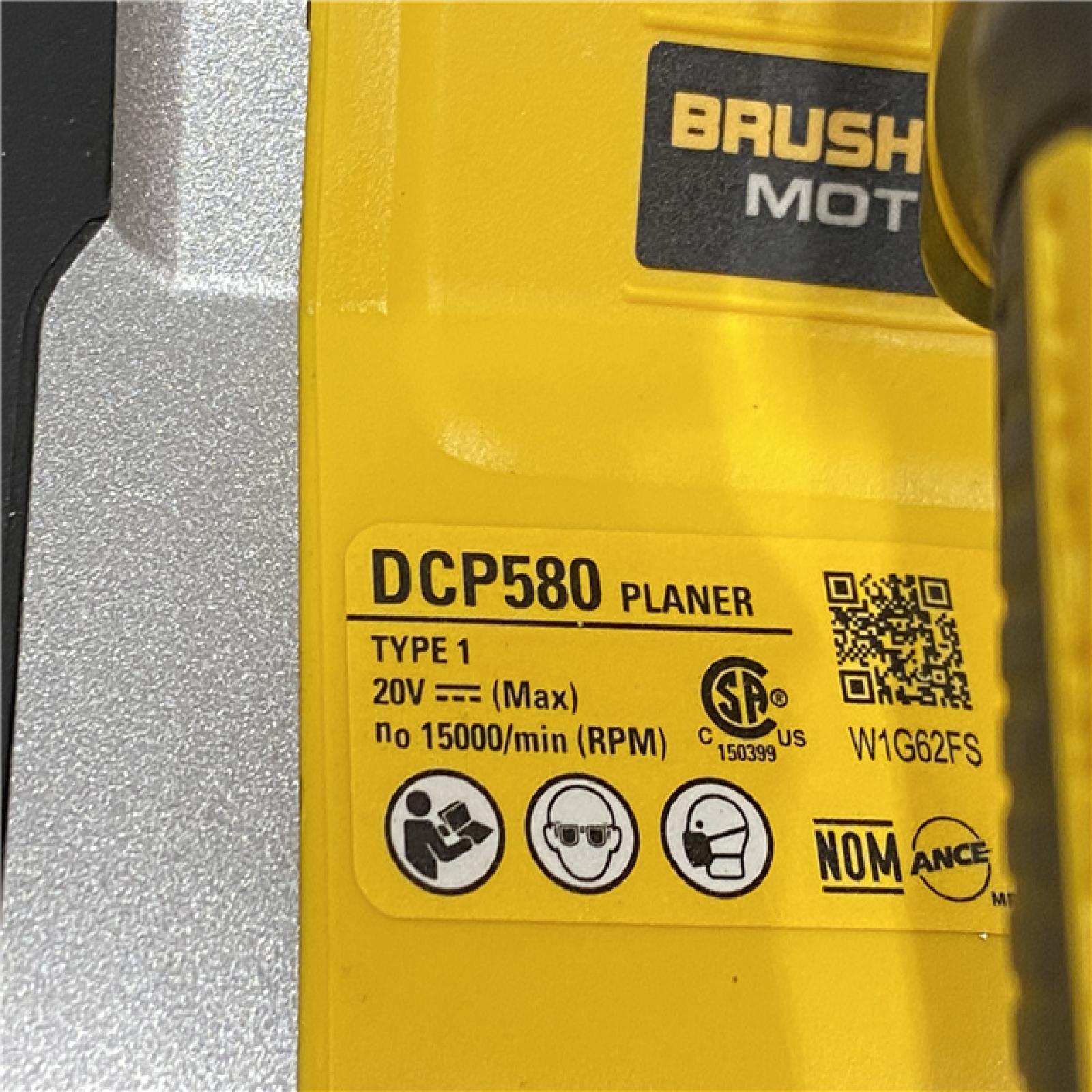 AS-IS DEWALT 20V MAX XR Cordless Brushless 3-1/4 in. Planer (Tool Only)