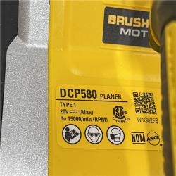 AS-IS DEWALT 20V MAX XR Cordless Brushless 3-1/4 in. Planer (Tool Only)