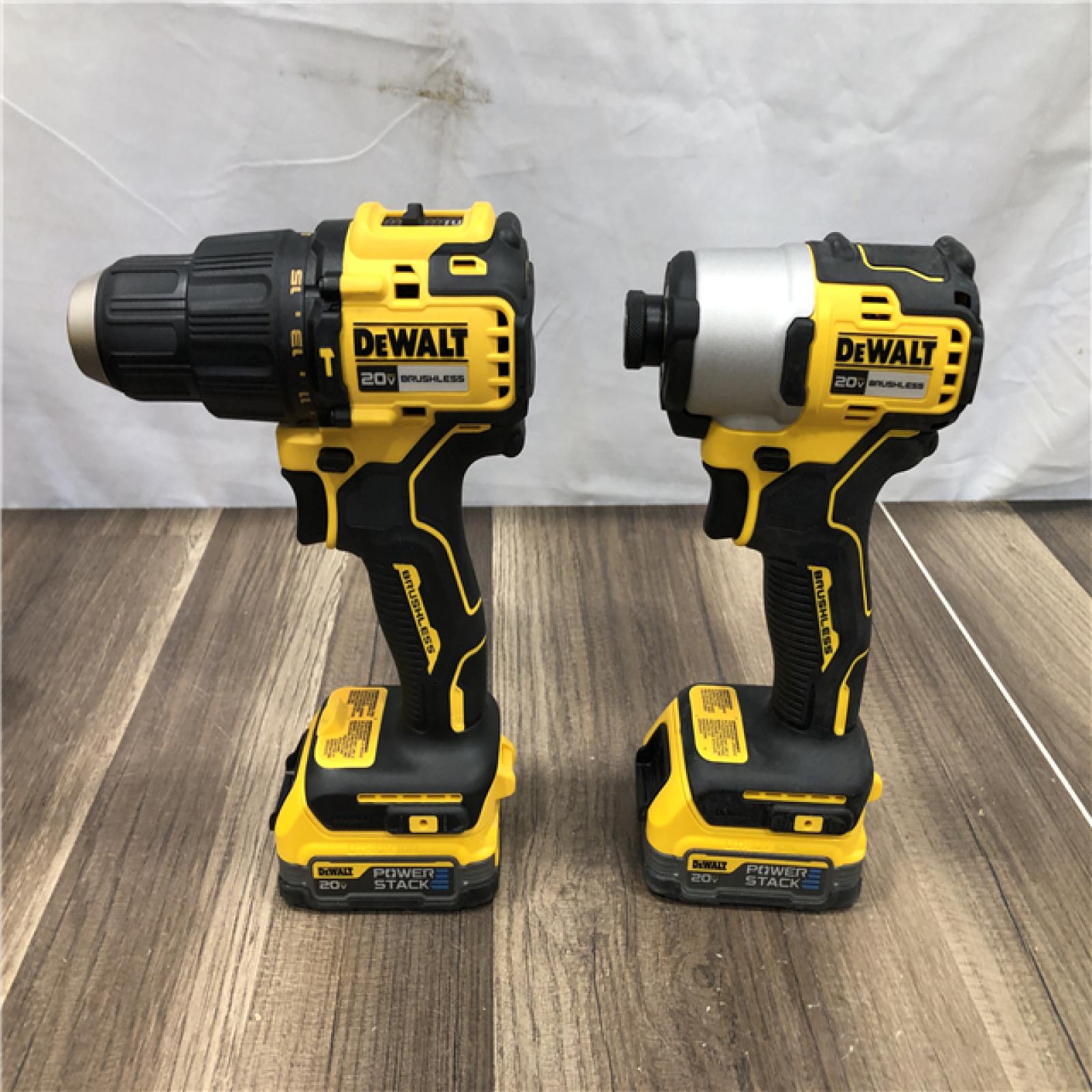 AS-IS DEWALT 20V MAX Lithium-Ion 2-Tool Cordless Brushless Combo Kit
