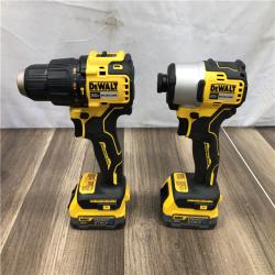 AS-IS DEWALT 20V MAX Lithium-Ion 2-Tool Cordless Brushless Combo Kit