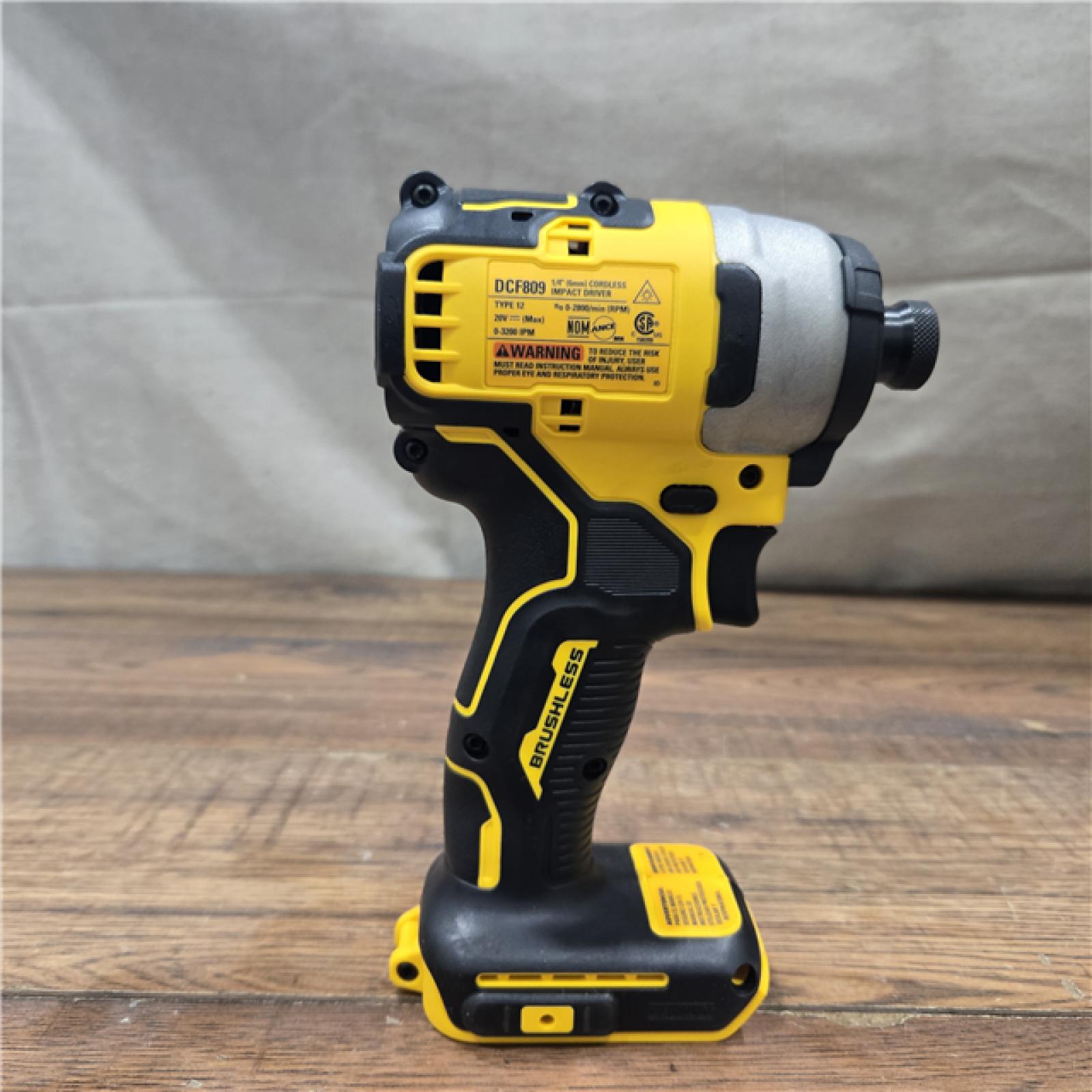 AS-IS Dewalt DCK225D2 20V MAX ATOMIC Brushless Compact Lithium-Ion 1/2 in. Cordless Drill Driver and 1/4 in. Impact Driver Combo Kit with 2 Batteries 2 Ah