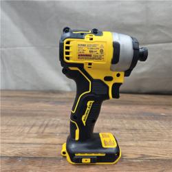 AS-IS Dewalt DCK225D2 20V MAX ATOMIC Brushless Compact Lithium-Ion 1/2 in. Cordless Drill Driver and 1/4 in. Impact Driver Combo Kit with 2 Batteries 2 Ah