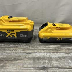 AS-IS DEWALT 20V XR Lithium-Ion Starter Pack with 8.0 Ah and 4.0 Ah Battery Packs and Charger