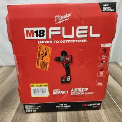 AS-IS  Milwaukee 2903-22 18V M18 FUEL Lithium-Ion Brushless Cordless 1/2 Drill/Driver Kit 5.0 Ah