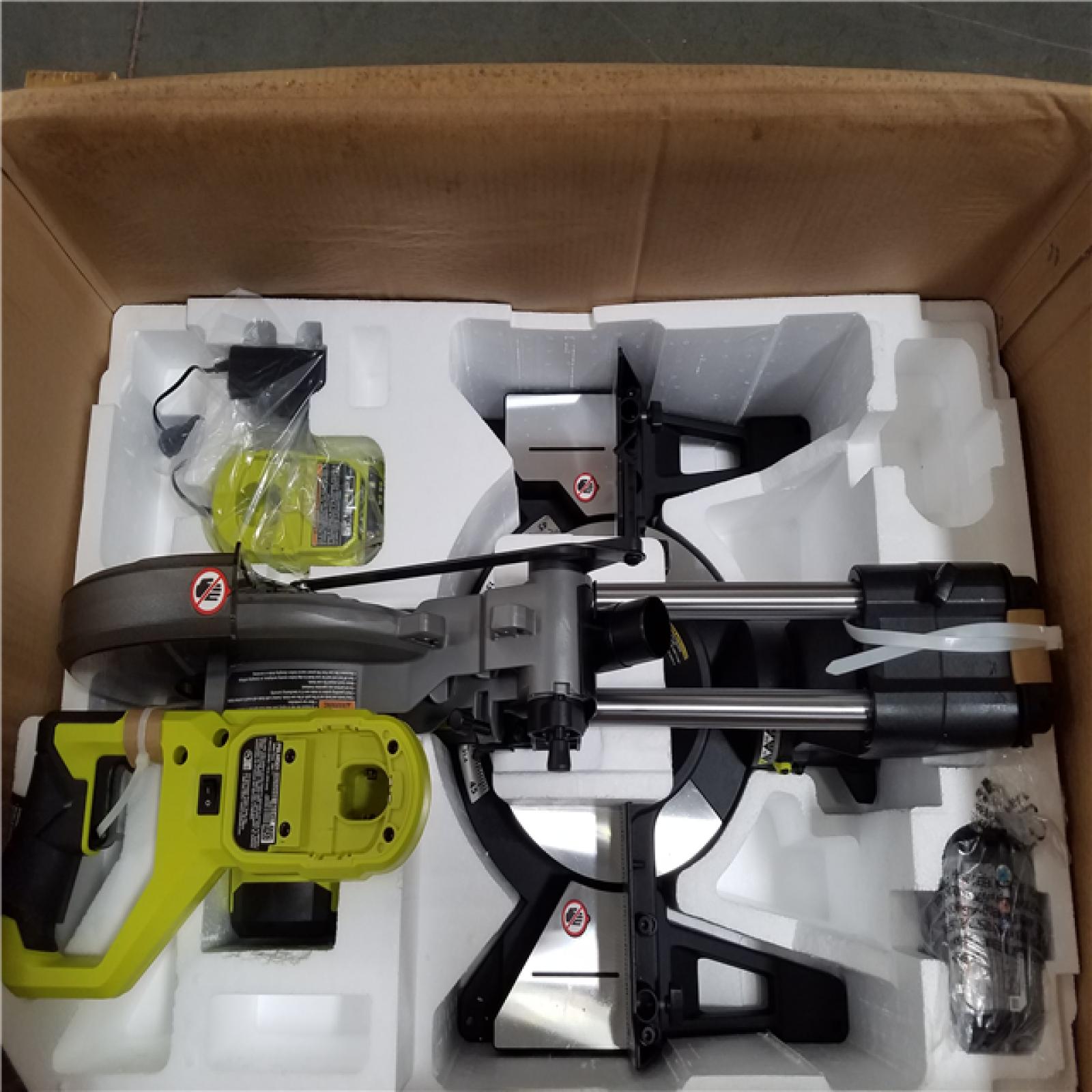 California NEW Ryobi One+ 18V Brushless 10 Sliding Compound Miter Saw Kit