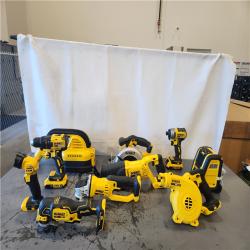 AS-IS- 20-Volt Max Lithium-Ion 10-Tool Cordless Combo Kit with Two 2.0 Ah Batteries  Charger and 2 Bags