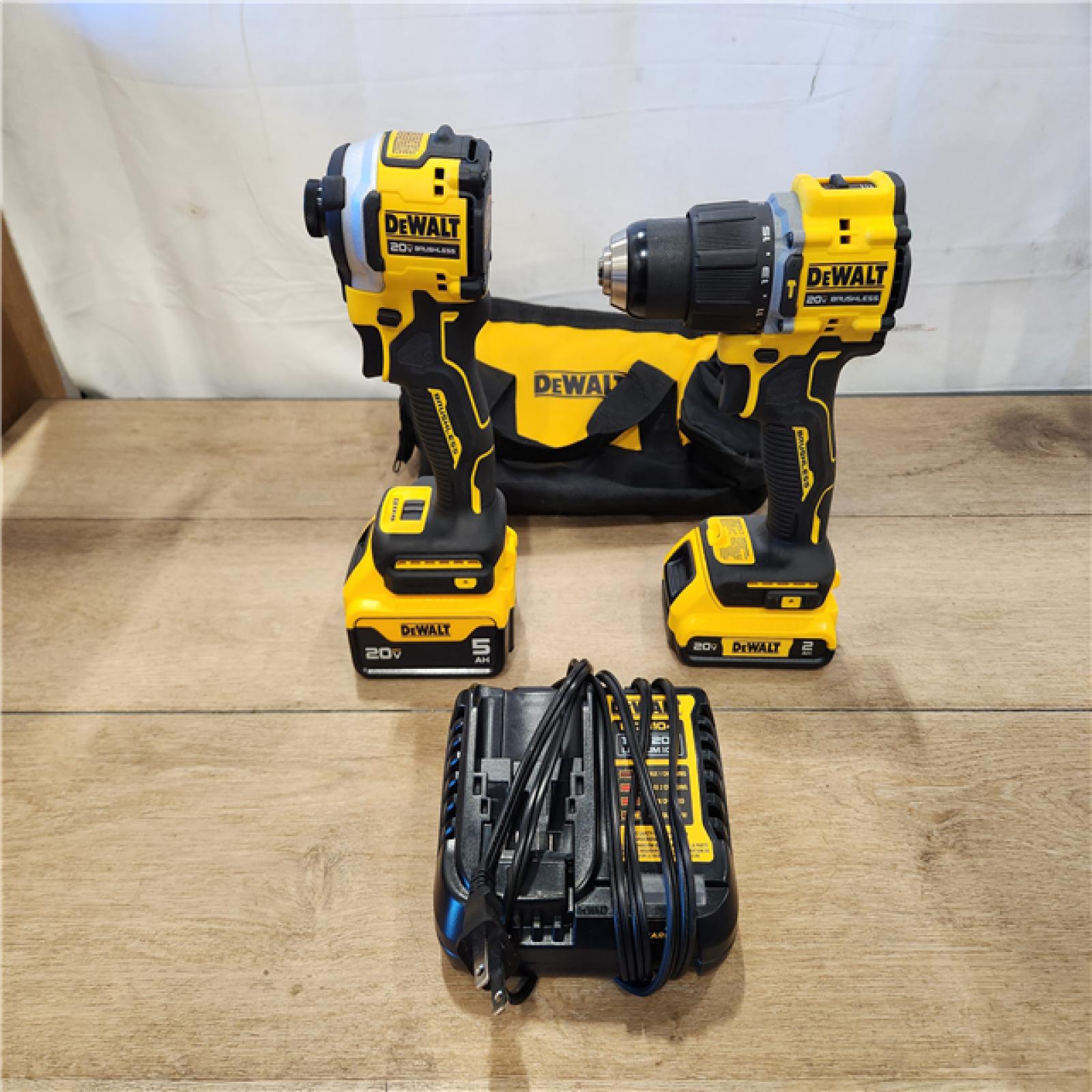 AS-IS- DeWalt 2-Tool Combo Kit W/ (2) BATTERY & CHARGER