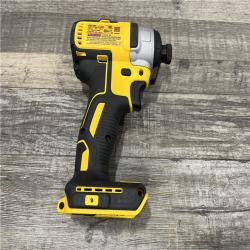 AS-IS DEWALT 20V MAX Lithium-Ion Brushless Cordless 1/4 in. Impact Driver Kit