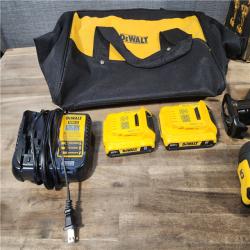HOUSTON LOCATION - AS-IS DeWalt 20V MAX ATOMIC Cordless Brushless 4 Tool Combo Kit