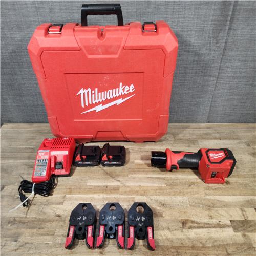 HOUSTON LOCATION - AS-IS Milwaukee 18V Lithium-Ion Cordless Short Throw Press Tool Kit