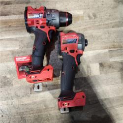 HOUSTON LOCATION - AS-IS Milwaukee FUEL 18V Lithium-Ion Brushless Cordless Hammer Drill and Impact Driver Combo Kit