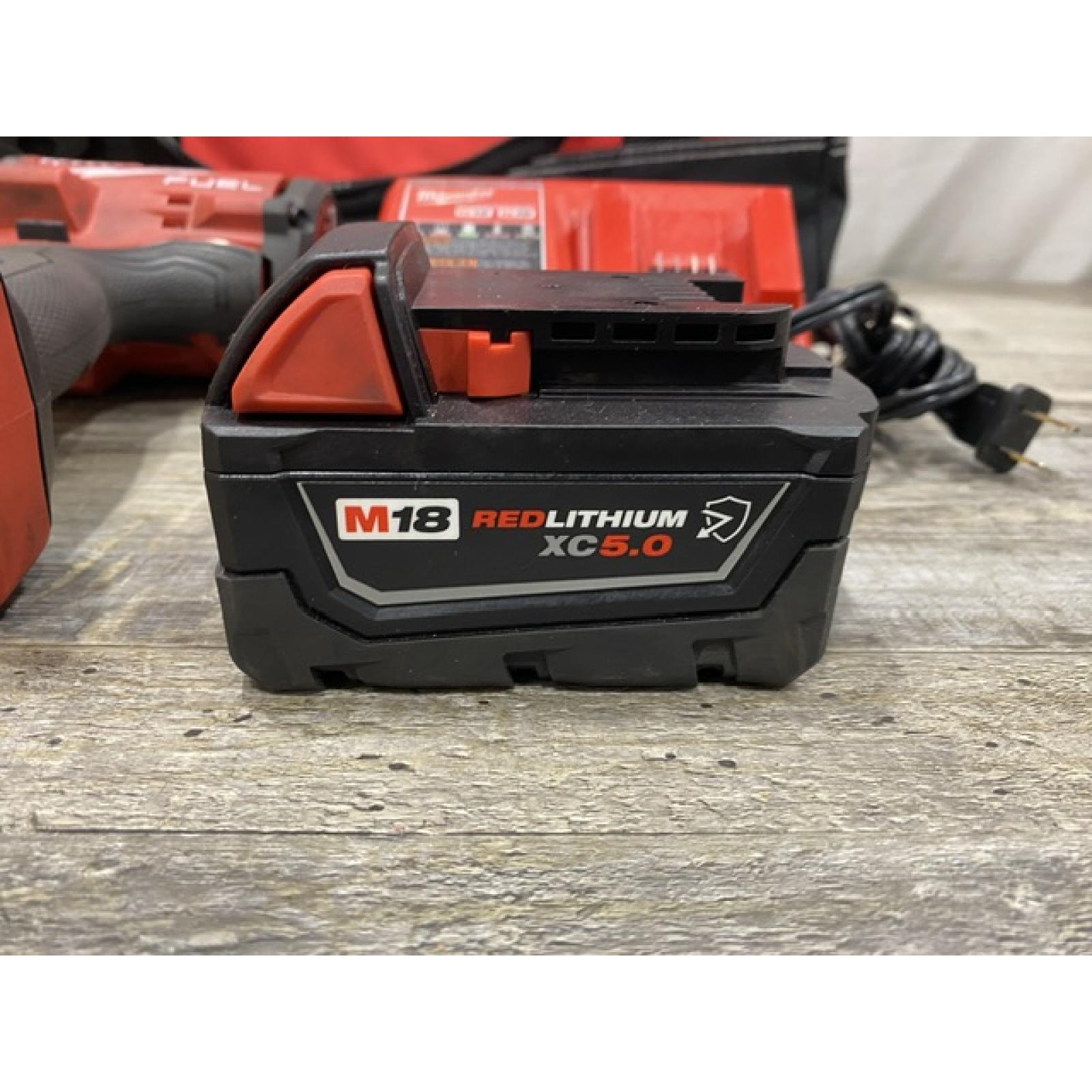 AS-IS Milwaukee FUEL 18V Lithium-Ion Brushless Cordless 1/2 in. Impact Wrench w/Friction Ring Kit