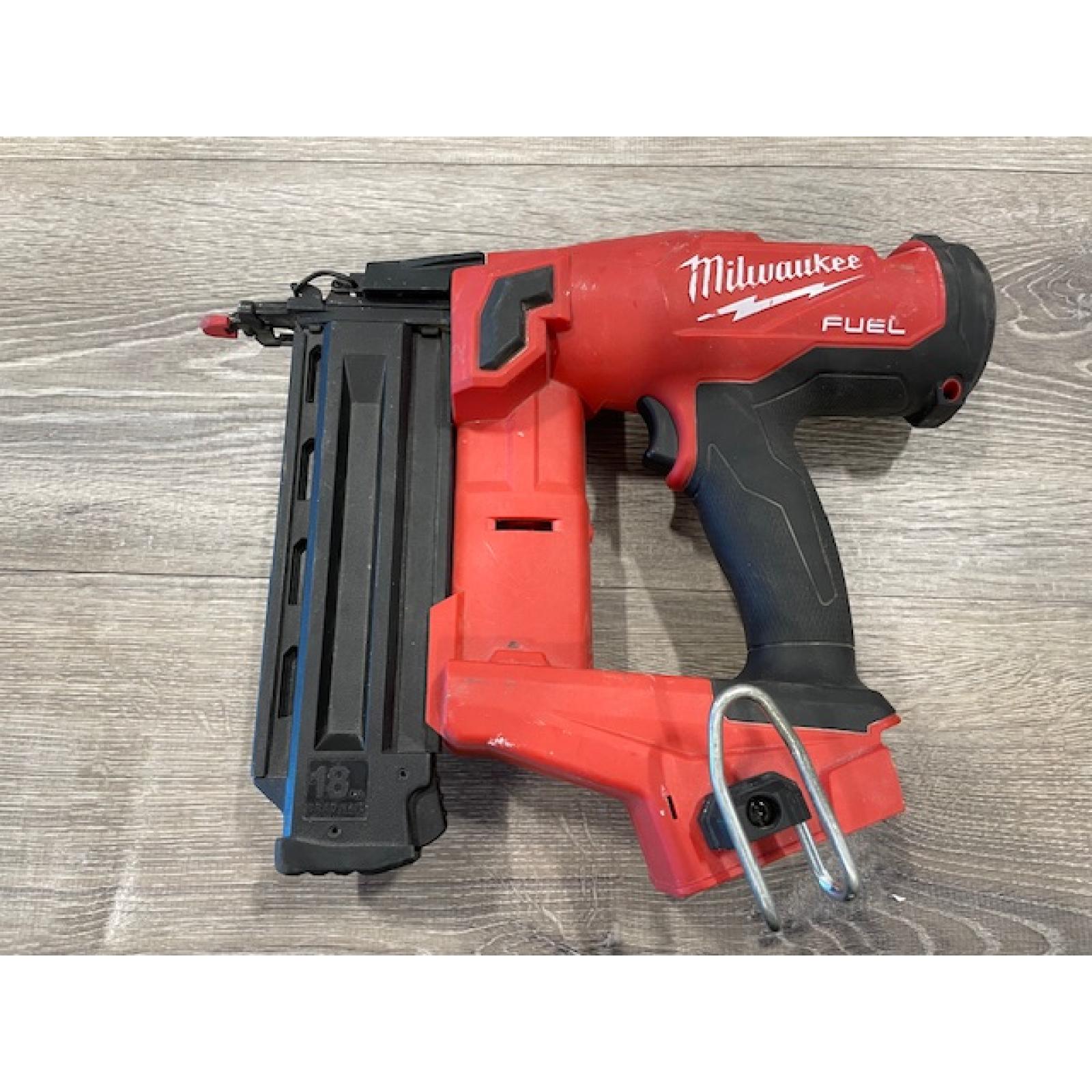 AS-IS Milwaukee FUEL 18-Volt Lithium-Ion Brushless Cordless Gen II 18-Gauge Brad Nailer (Tool-Only)